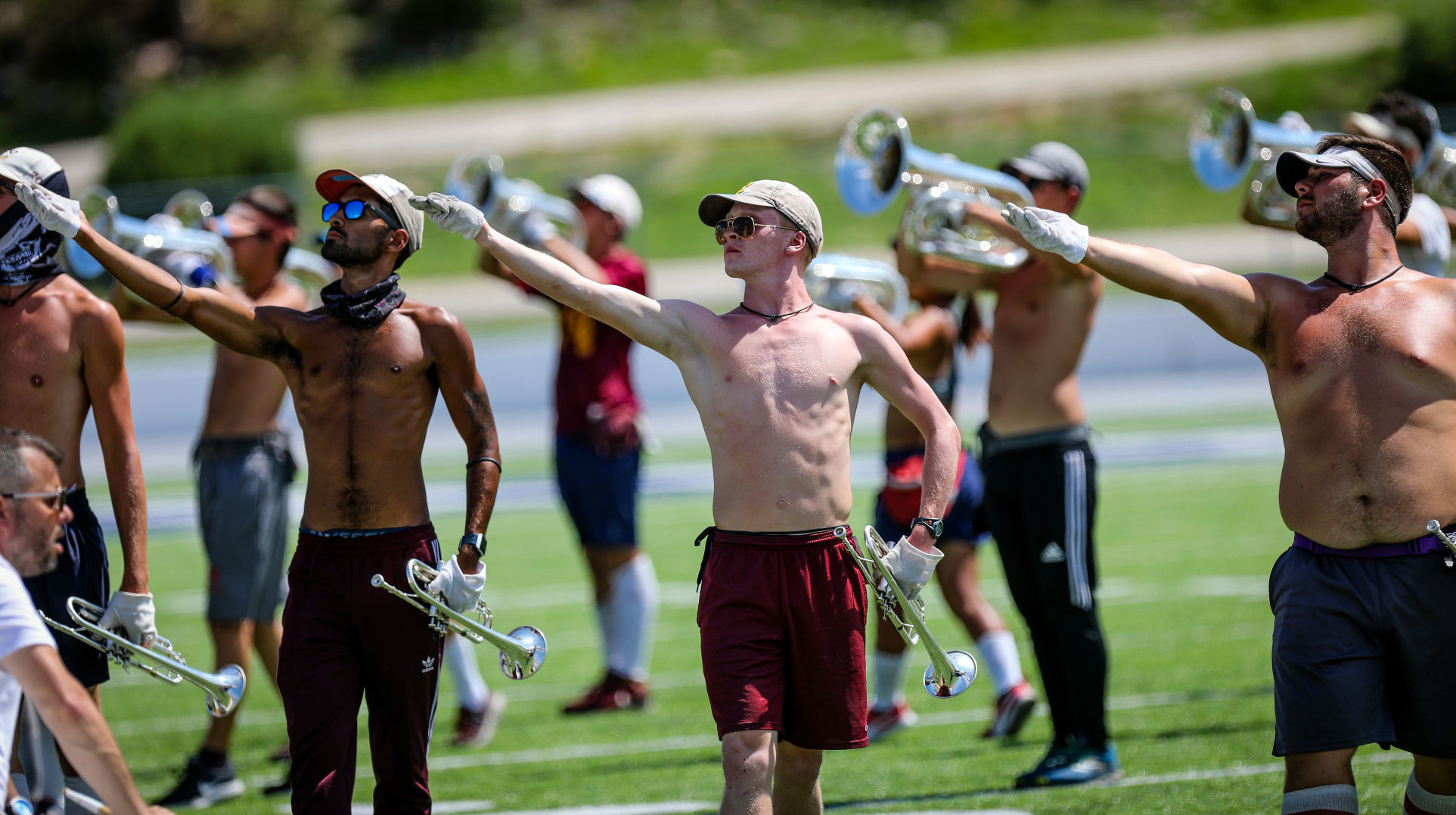 Cadets practicing at Mines